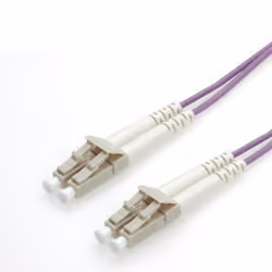 ROLINE Câble FO 50/125µm, LC/LC, OM4, violet 2m