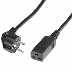ROLINE Câble électrique Schuko - IEC320-C19 16A 3,0 m, 3 m, CEE7/7, Coupleur C19, 250 V, 16 A