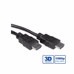 ITB ROS3672, 2 m, HDMI Type A (Standard), HDMI Type A (Standard), 1920 x 1080 pixels, Compatibilité 3D, Noir