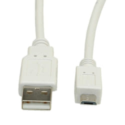 ITB ROS3152 câble USB 2 m USB 2.0 USB A Micro-USB A Blanc