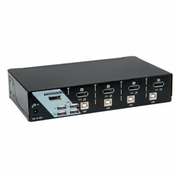 ROLINE Switch KVM, USB, DisplayPort, 1 Utilisateur - 4 PCs - Vue supplémentaire 4