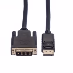 ROLINE 11.04.5775 câble vidéo et adaptateur 1,5 m DisplayPort DVI-D Noir