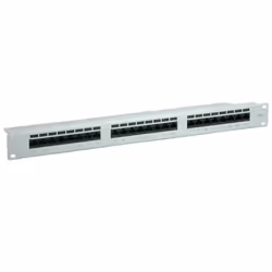 Value Panneau de brassage non blindé 19" Cat.6 / classe E gris, Gris