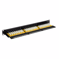Value Panneau de brassage non blindé 19" Cat.6 / classe E noir, Fast Ethernet, Gigabit Ethernet, Noir