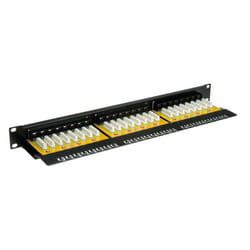 Value Panneau de brassage non blindé 19" Cat.6 / classe E noir