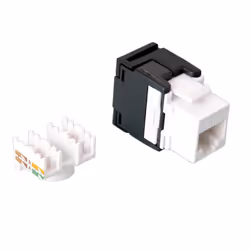 Value 26.99.0363-40, Plat, Noir, Blanc, RJ-45, Femelle, Cat6, U/UTP (UTP)