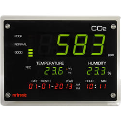 Appareil de mesure du dioxyde de carbone Rotronic CO2-Display 0 - 5000 ppm W217941