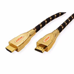 ROLINE 11.04.5690 câble HDMI 1 m HDMI Type A (Standard) Noir, Or