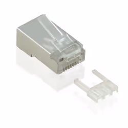 Value 21.99.3065, RJ-45, Métallique, Transparent, Cat6, 100 pièce(s)