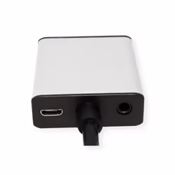 ROLINE 12.99.3119 câble vidéo et adaptateur 0,15 m HDMI Type A (Standard) VGA (D-Sub) + 3,5 mm Noir, Argent