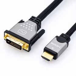 ROLINE 11.04.5875, 10 m, DVI, HDMI, Mâle, Mâle, Or