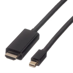 ROLINE 11.04.5796 câble vidéo et adaptateur 2 m Mini DisplayPort Noir
