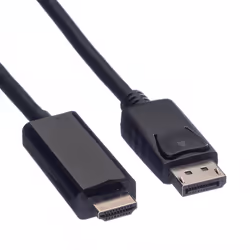 Value 11.99.5786 câble vidéo et adaptateur 2 m DisplayPort Noir