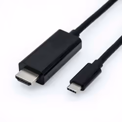 ROLINE 11.04.5840, 1 m, USB Type-C, HDMI, Mâle, Mâle, 3840 x 2160 pixels