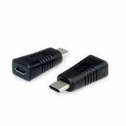 Value 12.99.3190 changeur de genre de câble USB 2.0 Type C USB 2.0 Type Micro B Noir - Vue supplémentaire 2
