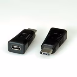 Value 12.99.3190 changeur de genre de câble USB 2.0 Type C USB 2.0 Type Micro B Noir - Vue supplémentaire 3