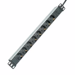 ROLINE 19.07.1622, 2 m, Intérieure, Aluminium, IEC320 C14, 8 sortie(s) CA, 250 V