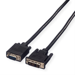 Value Câble DVI, DVI (12+5) M-VGA M 2,0m