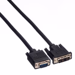 Value Câble DVI, DVI (12+5) M-VGA M 2,0m