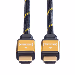 ROLINE 11.04.5500 câble HDMI 1,5 m HDMI Type A (Standard) Noir, Or