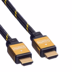 ROLINE 11.04.5500 câble HDMI 1,5 m HDMI Type A (Standard) Noir, Or