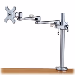 Value Bras LCD, 4 points, fixation sur table, 10 kg, 75 x 75 mm, 100 x 100 mm, Argent