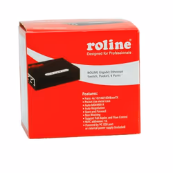 ROLINE Switch Gigabit Ethernet, Pocket, 4 ports, Full duplex