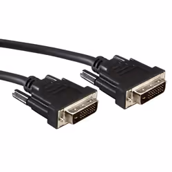 Value Câble DVI, DVI M-M, (24+1) dual link 1,0m, 1 m, DVI-D, DVI-D, Mâle, Mâle, Noir