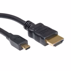 Value Câble HDMI High Speed avec Ethernet, HDMI A M - HDMI D M 2,0m