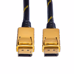 ROLINE 11.04.5639 câble DisplayPort 1,5 m Noir, Or
