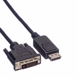 ROLINE 11.04.5619 câble vidéo et adaptateur 1,5 m DisplayPort DVI-D Noir