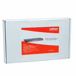 ROLINE 19" PoE MID-Span Power Supply, 8 Midspanports