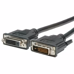 Value Câble DVI, DVI M-F, (24+1) dual link 3,0m, 3 m, DVI-D, DVI-D, Mâle, Femelle, Noir