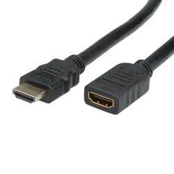 Value Câble HDMI High Speed avec Ethernet M/F 5,0m, 5 m, HDMI Type A (Standard), HDMI Type A (Standard), Compatibilité 3D, 10 ...