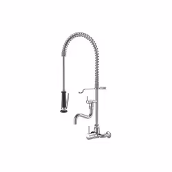 • Matériau : laiton• Surface : chromée• Bec orientable : 160° • Ressort de suspension en inox • Embout brise-jet• Douchette v ...