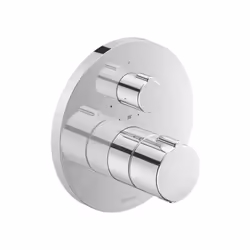 Robinet de douche encastré, sans corps conception : chrome commande : par poignée diamètre de la rosace : 170 mm pour 1 sorti ...