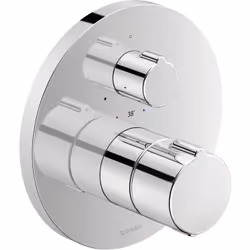 Duravit C.1 Thermostat de douche Type de raccordement : corps de base cartouche thermostatique rosette carrée 150 x 150 mm Dé ...