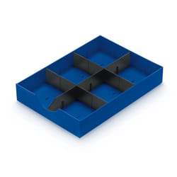 Styro 268-405.35 bac de rangement de bureau Polystyrène Bleu