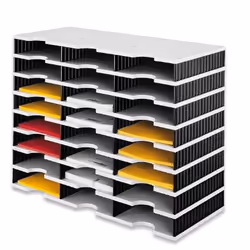 Styro 268-0308.98, 24 tiroir(s), Noir, Gris