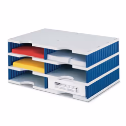Styro styrodoc duo, Polystyrol, Bleu, Gris, 6 tiroir(s), 485 mm, 223 mm, 331 mm