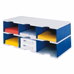 Styro styrodoc trio, Polystyrol, Bleu, Gris, 6 tiroir(s), 723 mm, 293 mm, 331 mm