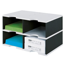 Styro styrodoc duo Boîte à archives Polystyrol Noir, Gris