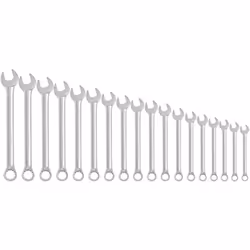 Jeu de 18 Clés mixtes de 5,5 a 22 mm Jeu de clés combinées universelles COMBI polies miroir Taille en mm : 5.5-6-7-8-9-10-11- ...