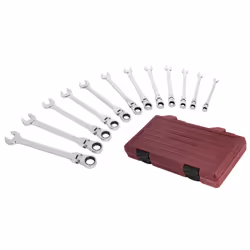 KRAFTWERK 3403-54, 8,9,10,11,12,13,14,15,16,17,18,19 mm, Chrome, Rouge, Synthétique ABS, Métal