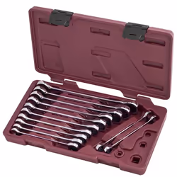 KRAFTWERK 3401-54, 8,9,10,11,12,13,14,15,16,17,18,19 mm, Chrome, Rouge