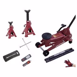KRAFTWERK 38101SET, Voiture, 3000 kg, Cric mécanique, 14,5 cm, 50 cm, Rouge