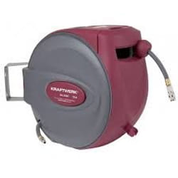 KRAFTWERK 31042 enrouleur de tuyau d'arrosoir de jardin Bobine multi-positions Automatique Gris, Rouge