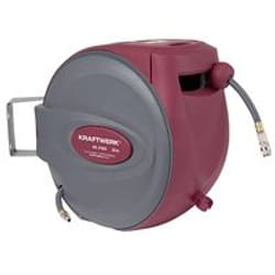 KRAFTWERK 31043 enrouleur de tuyau d'arrosoir de jardin Bobine multi-positions Automatique Gris, Rouge