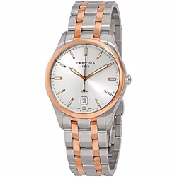 Montre - CERTINA - DS 4 Gent C022.410.22.031.00 - Acier Bicolore - Cadran Argenté - Mouvement Quartz