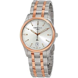 Montre - CERTINA - DS 4 Gent C022.410.22.031.00 - Acier Bicolore - Cadran Argenté - Mouvement Quartz